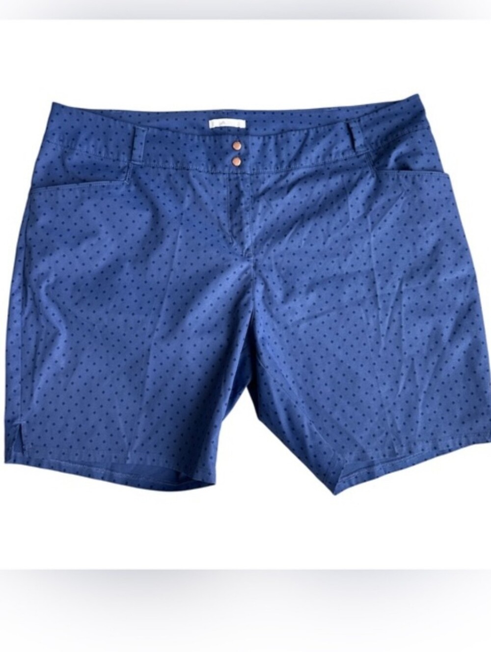 Adidas Women's Navy Blue Polka Dot Shorts